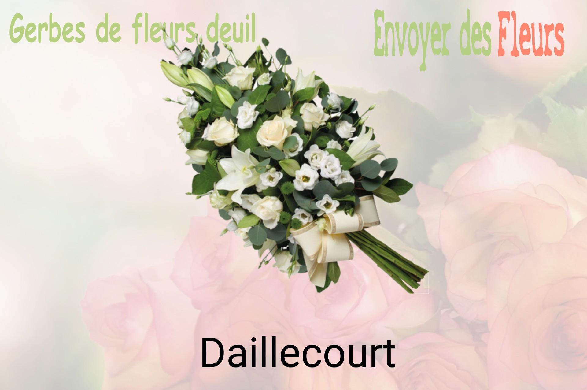 Gerbe de fleurs de deuil livrée à Daillecourt